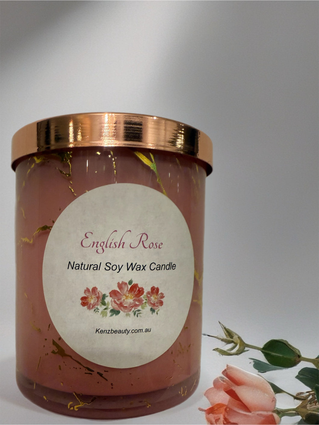English Rose Natural Soy Candle