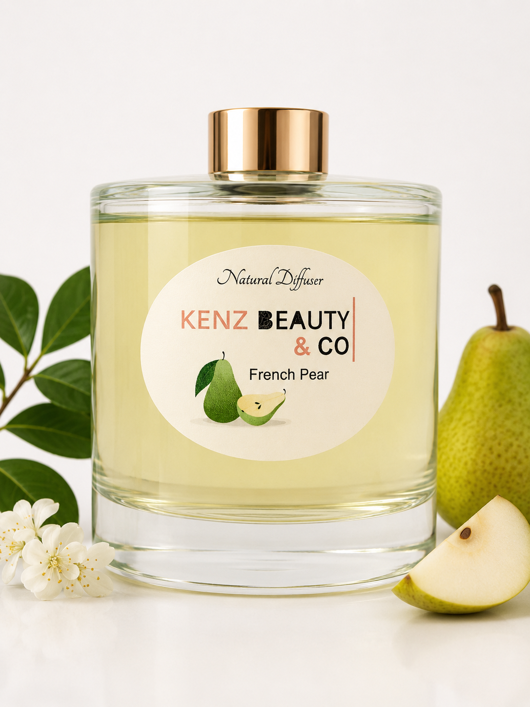 French Pear Natural Reed Diffuser - Large – Kenz Beauty